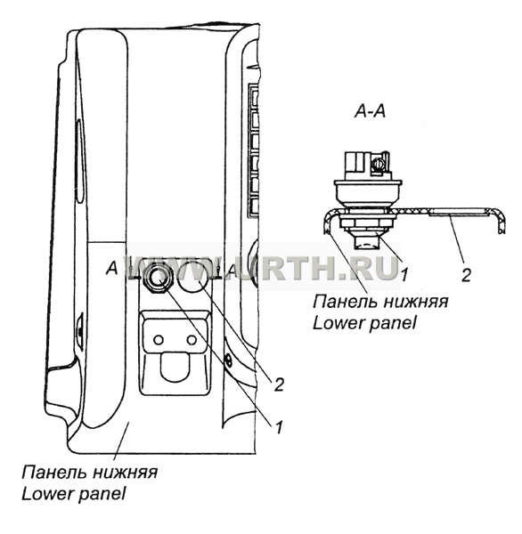 4308-3710004-30 Установка выключателя аккумуляторной батареи